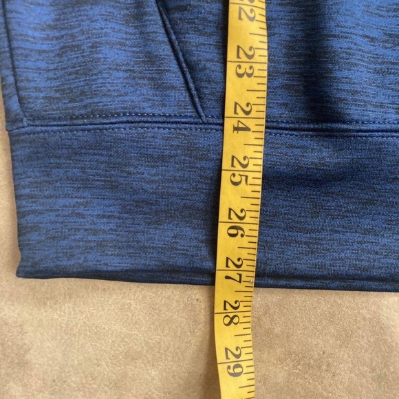 Spyder Sweatshirt Mens Size Medium Blue Tech Fleece Pullover Hoodie ProwB - Picture 8 of 11